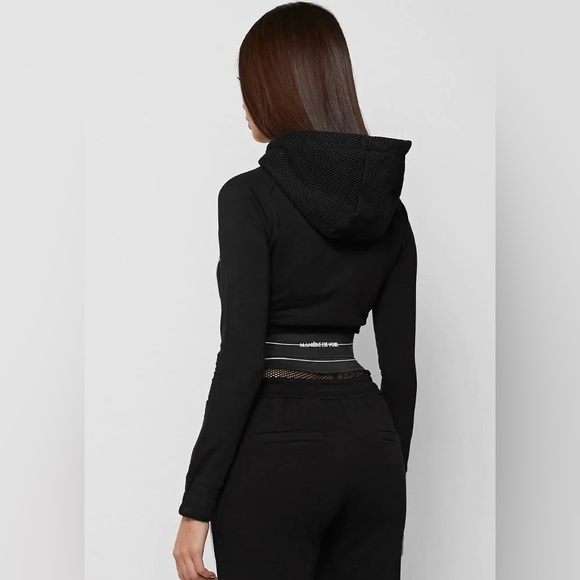 Manière De Voir - Mesh hood banded hoodie - Picture 3 of 4